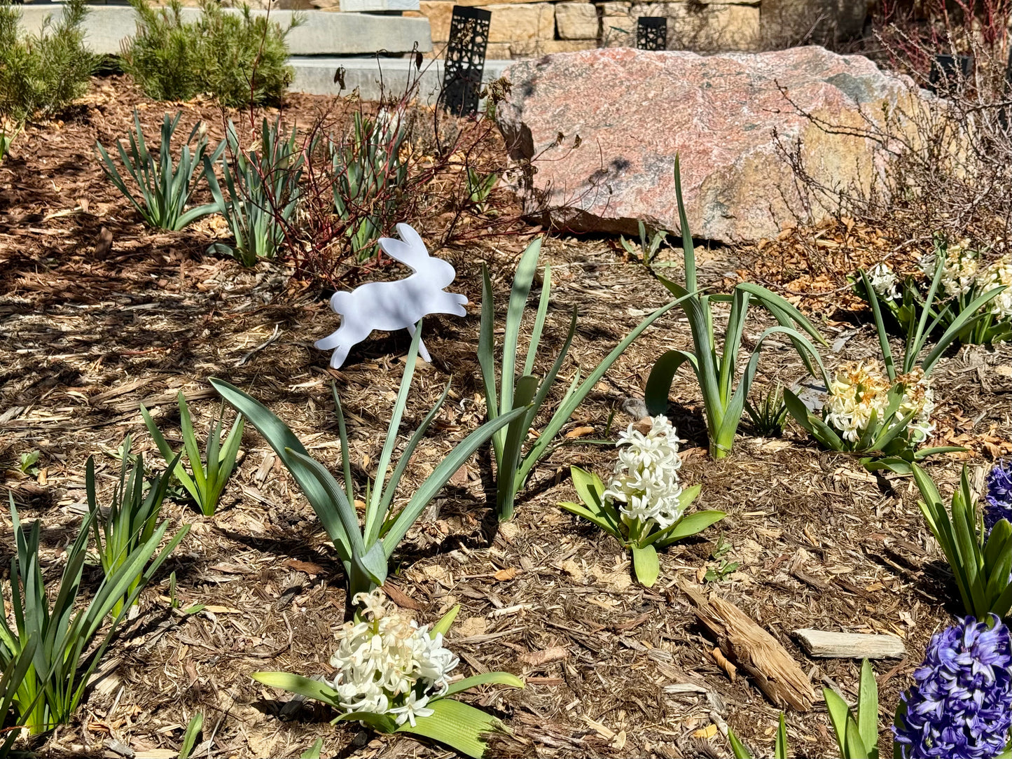 π‘ Hopping Bunny Garden Decor β Spring Yard Accent π